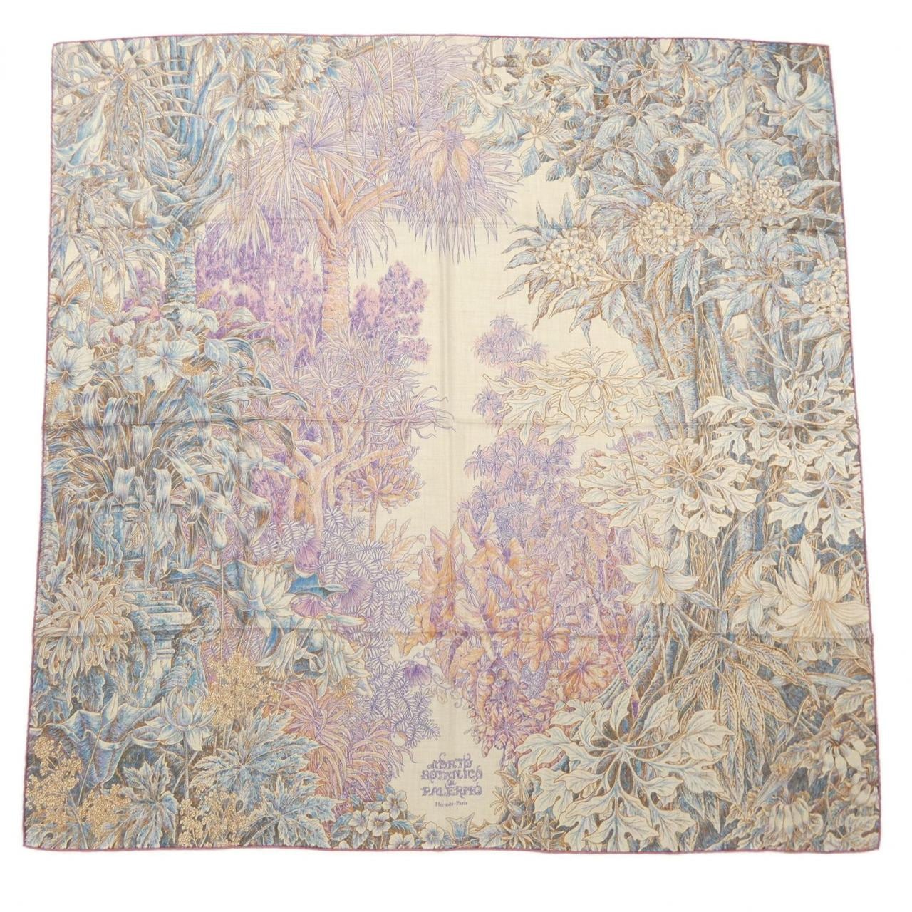 HERMES赫尔墨斯·奥尔托·巴勒莫植物学 H244121S 卡莱吉安 140 披肩