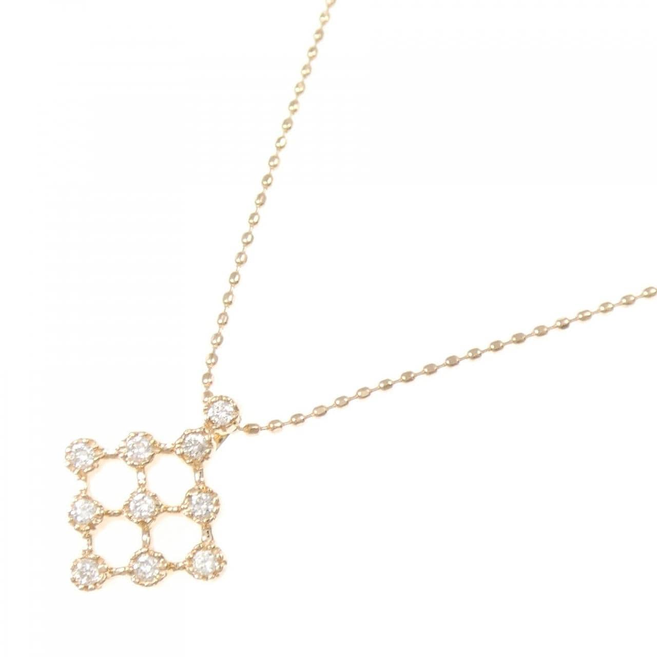 K18PG ダイヤモンド ネックレス 0.10CT