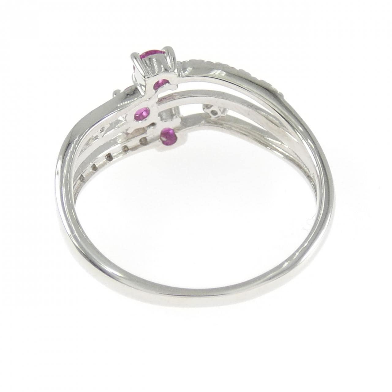 PT900 ルビー リング 0.40CT