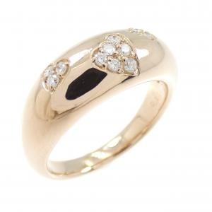 K18PG ハート ダイヤモンド リング 0.11CT