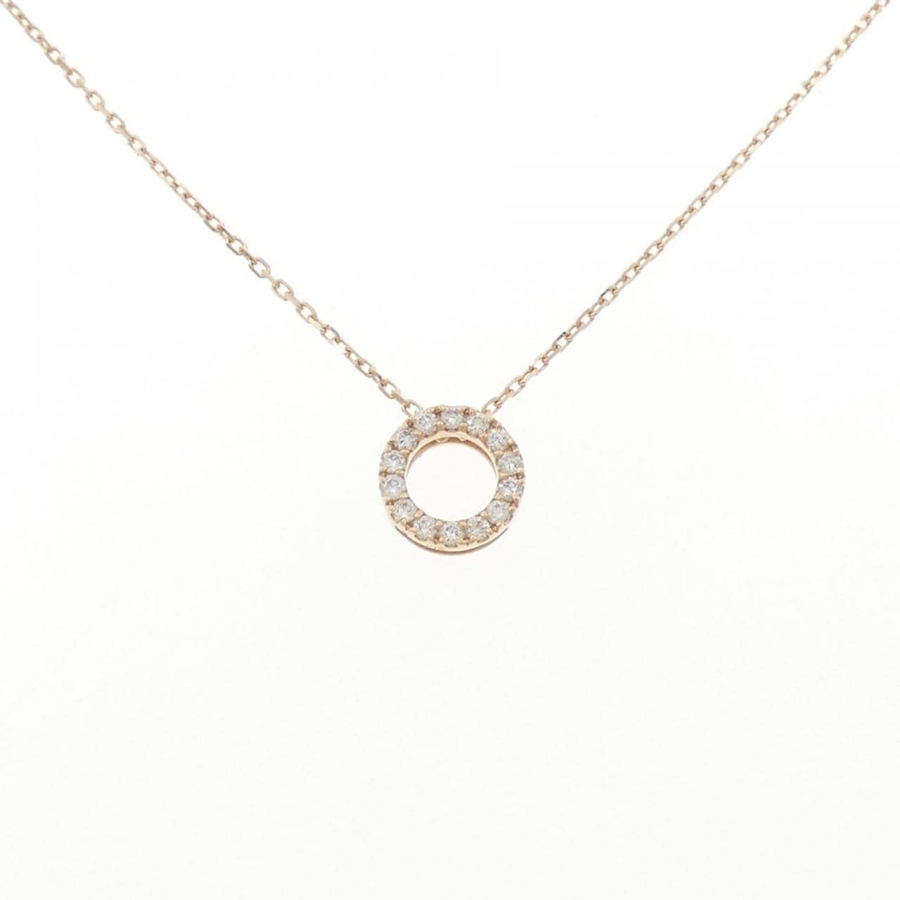 K18PG ダイヤモンド ネックレス 0.12CT