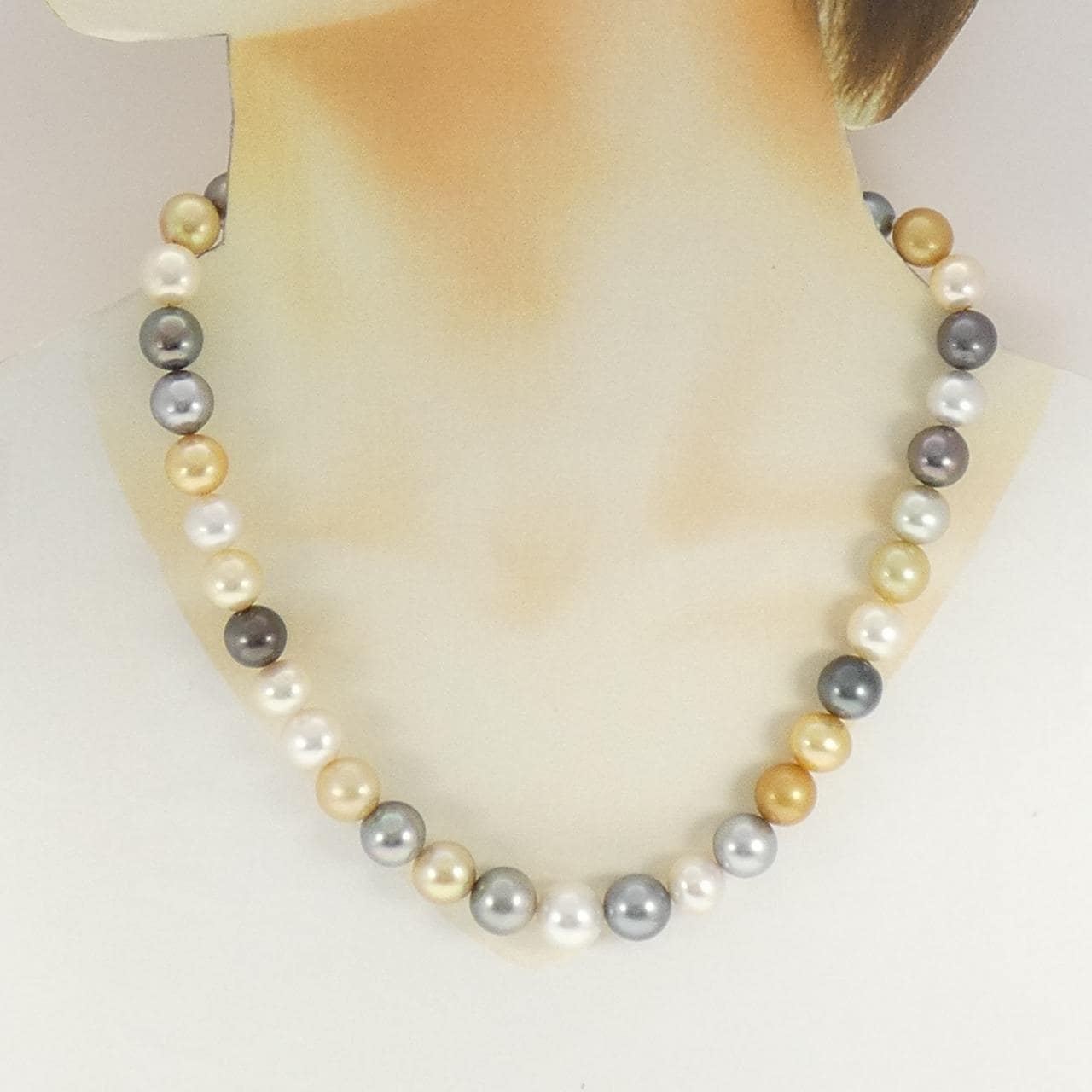 シルバークラスプ パール ネックレス 8.5-12mm