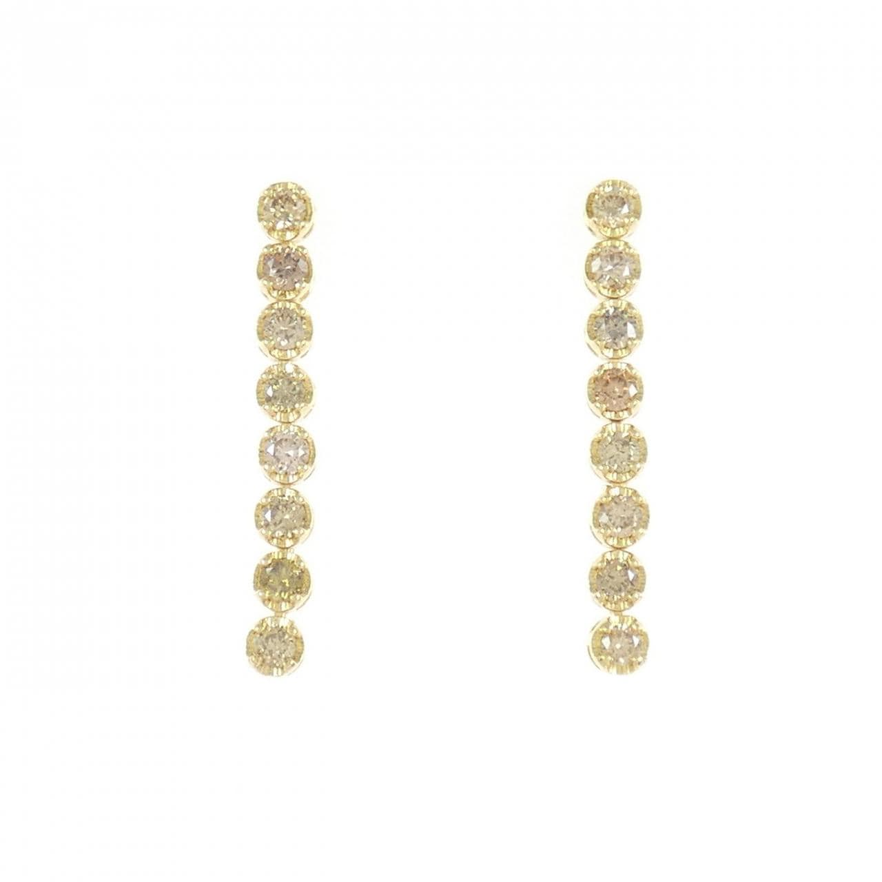 K18YG ダイヤモンド ピアス 0.50CT