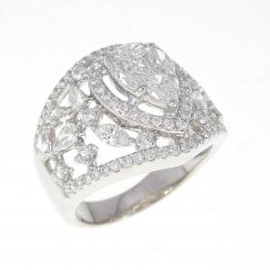 750WG ダイヤモンド リング 1.84CT