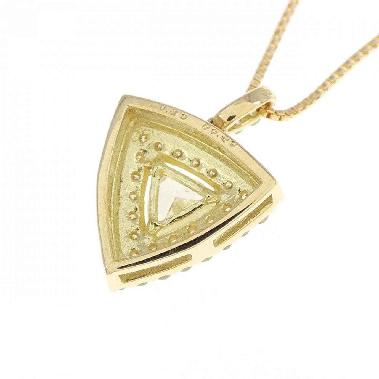【新品】K18YG ダイヤモンド ネックレス 0.30CT
