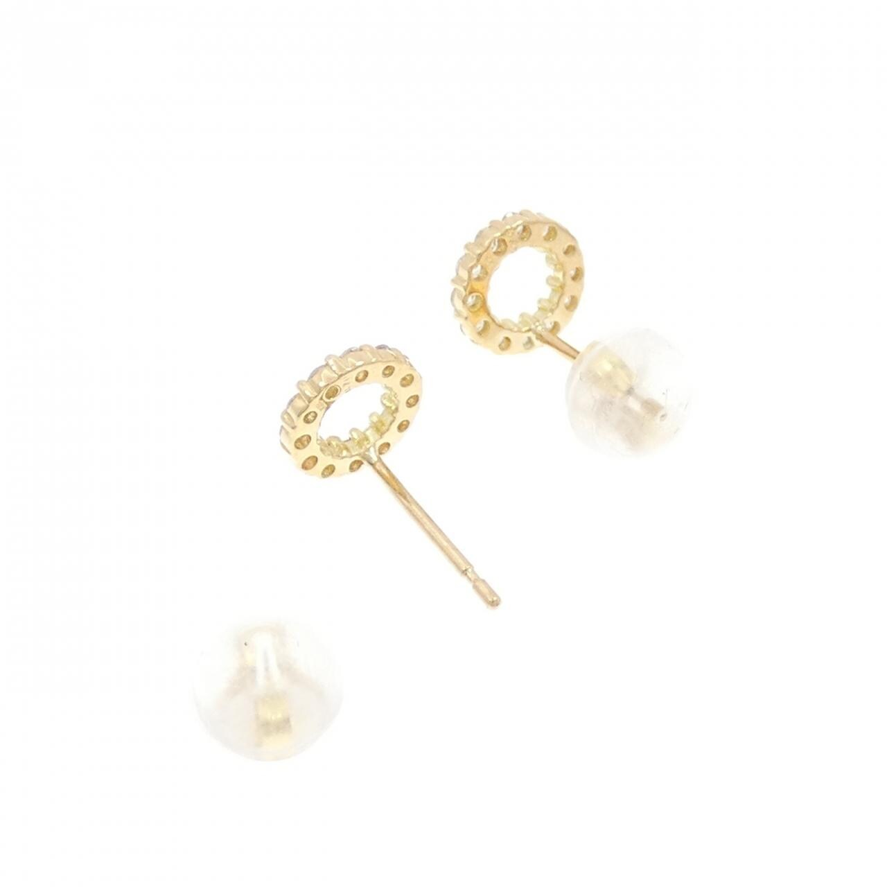 【新品】K18YG ダイヤモンド ピアス 0.20CT