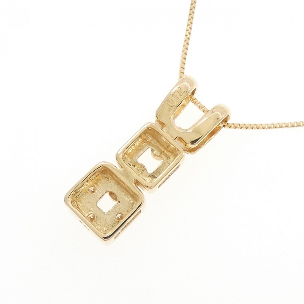 K18YG ダイヤモンド ネックレス 0.12CT