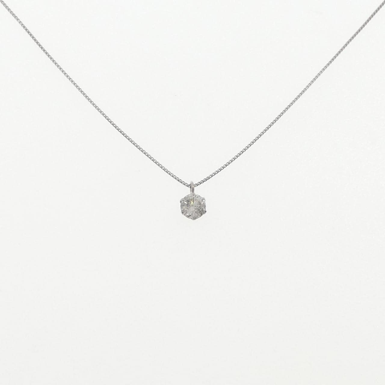 PT900/PT850 ソリティア ダイヤモンド ネックレス 0.30CT