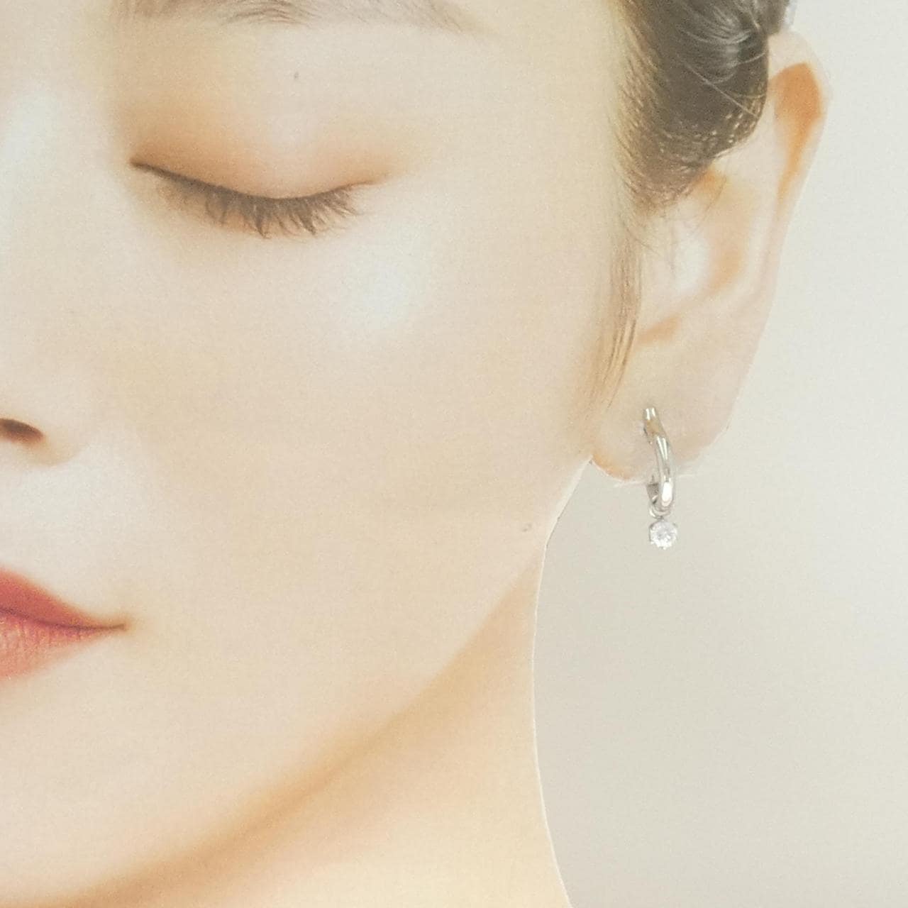 PT900/PT850 2WAY ソリティア ダイヤモンド ピアス 0.52CT