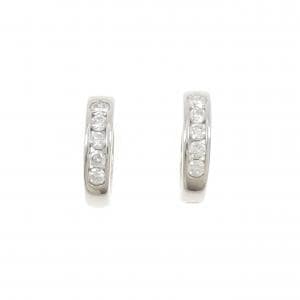PT900 フープ ダイヤモンド ピアス 1.00CT
