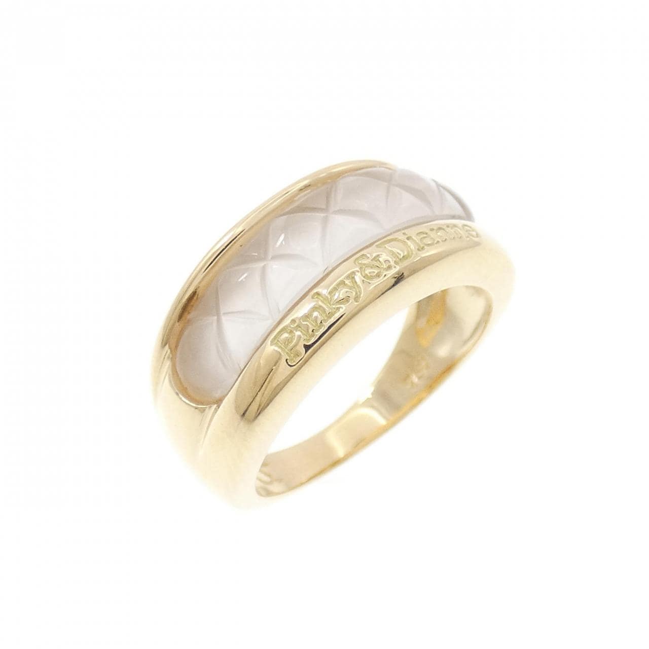 750YG クオーツ ピンキーリング