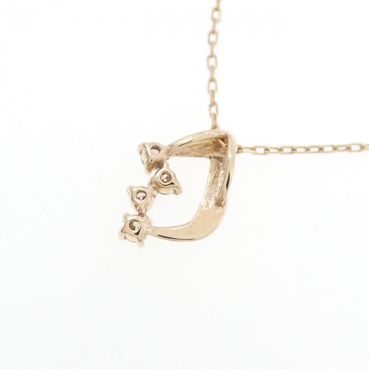K10YG ダイヤモンド ネックレス 0.03CT
