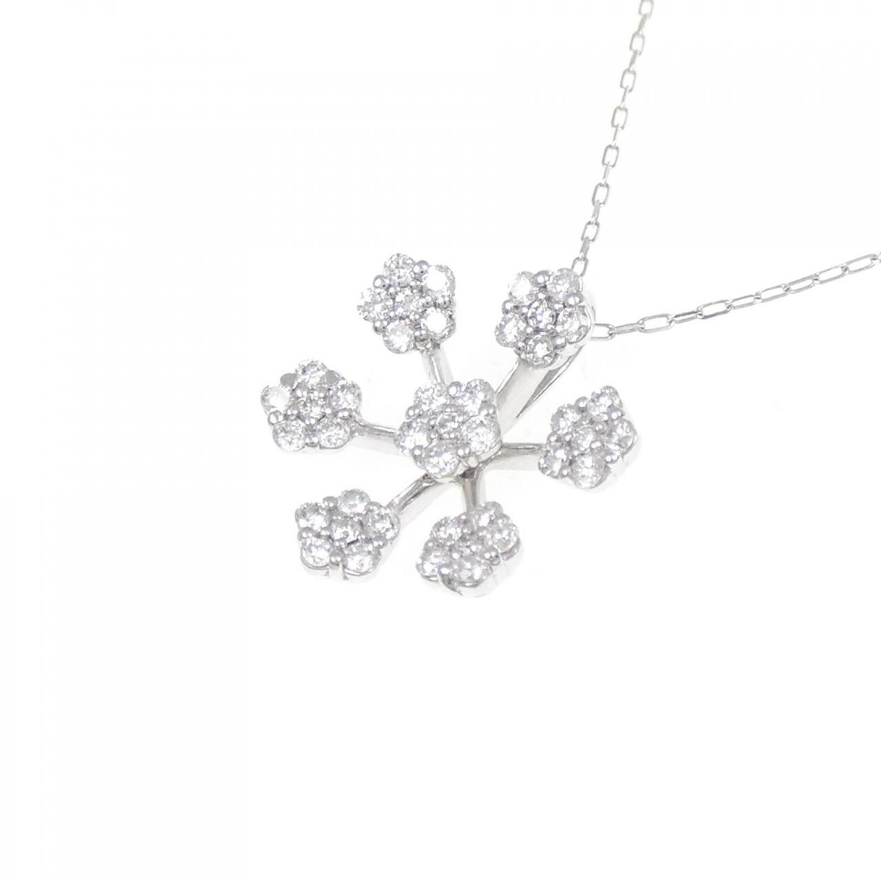 K18WG ダイヤモンド ネックレス 0.40CT