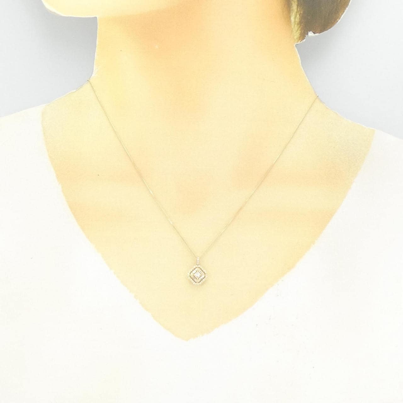 【新品】K18YG ダイヤモンド ネックレス 0.30CT