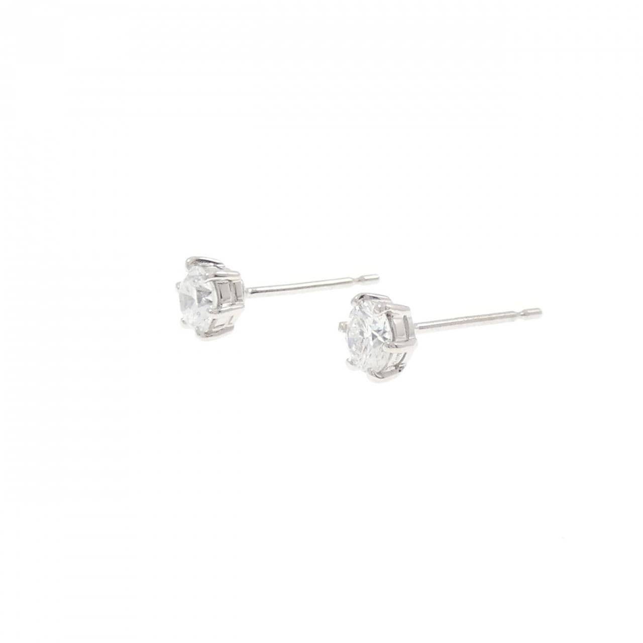PT900 ダイヤモンド ピアス 0.293CT 0.297CT E-F SI1 VG-GOOD