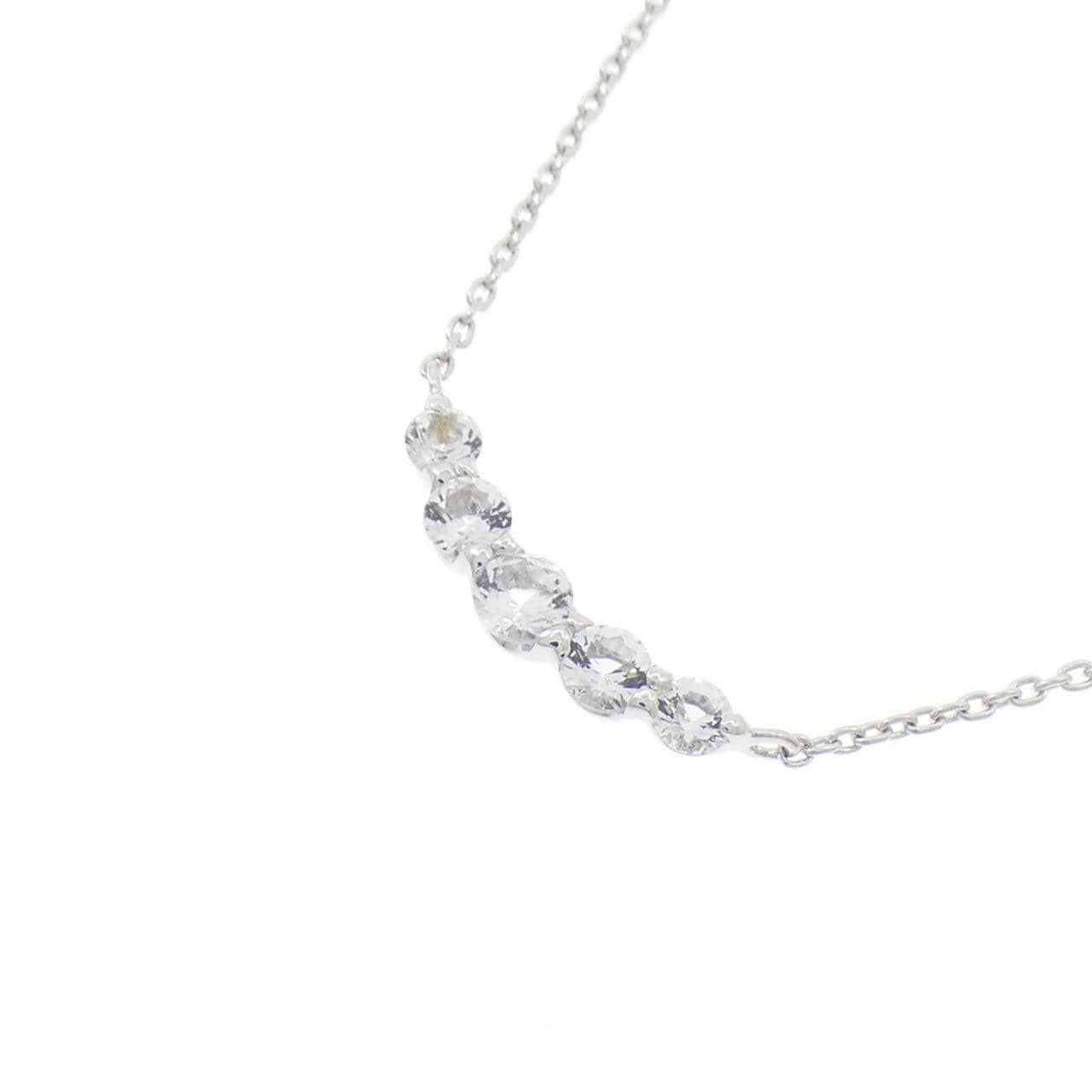 STAR JEWELRY白色托帕石項鍊