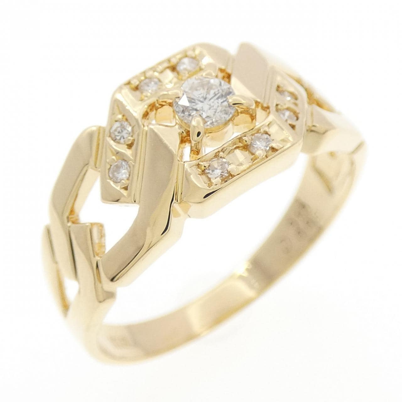 K18YG ダイヤモンド リング 0.10CT