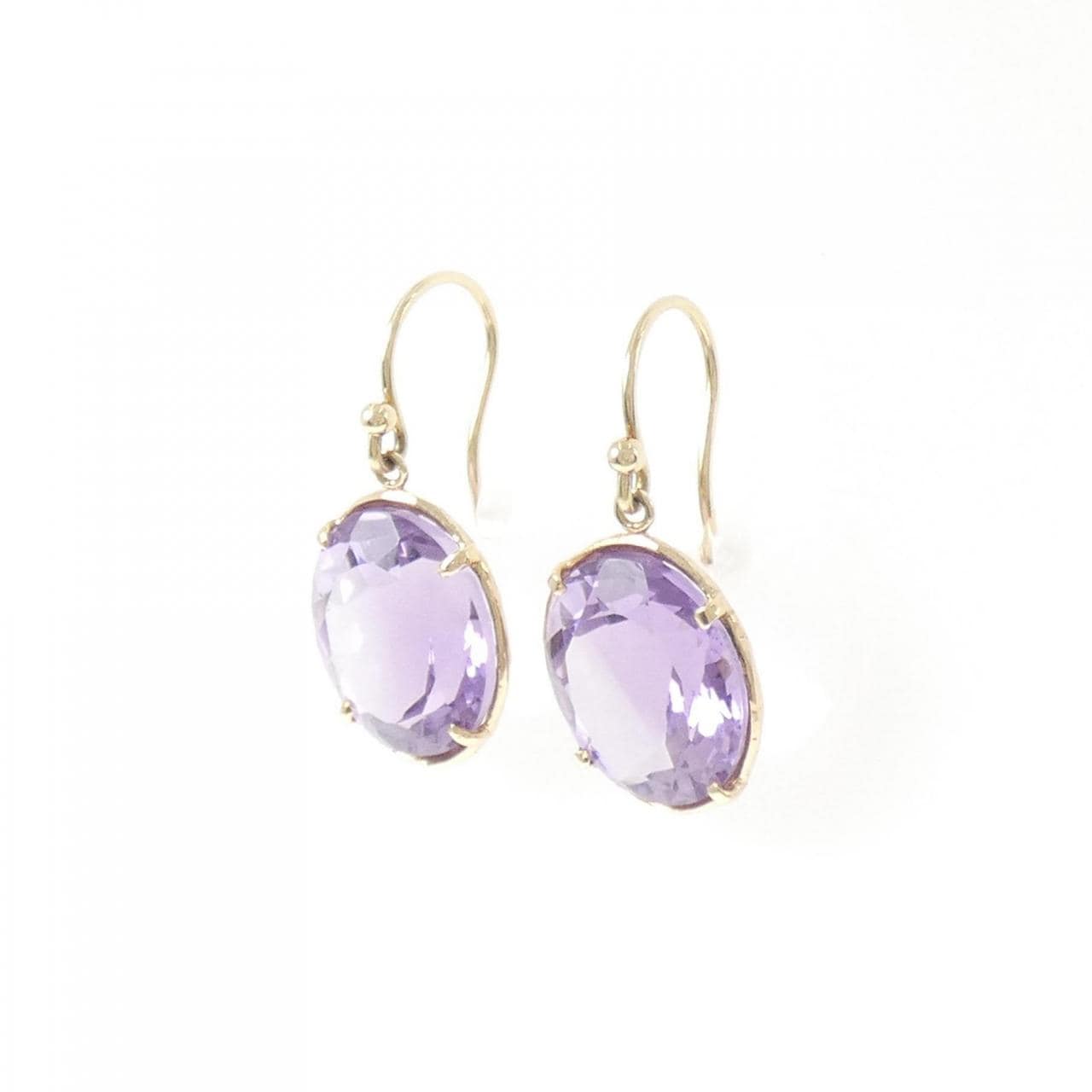 K10YG アメジスト ピアス