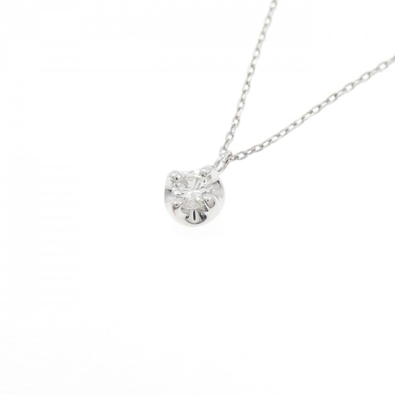 K10WG ダイヤモンド ネックレス 0.09CT