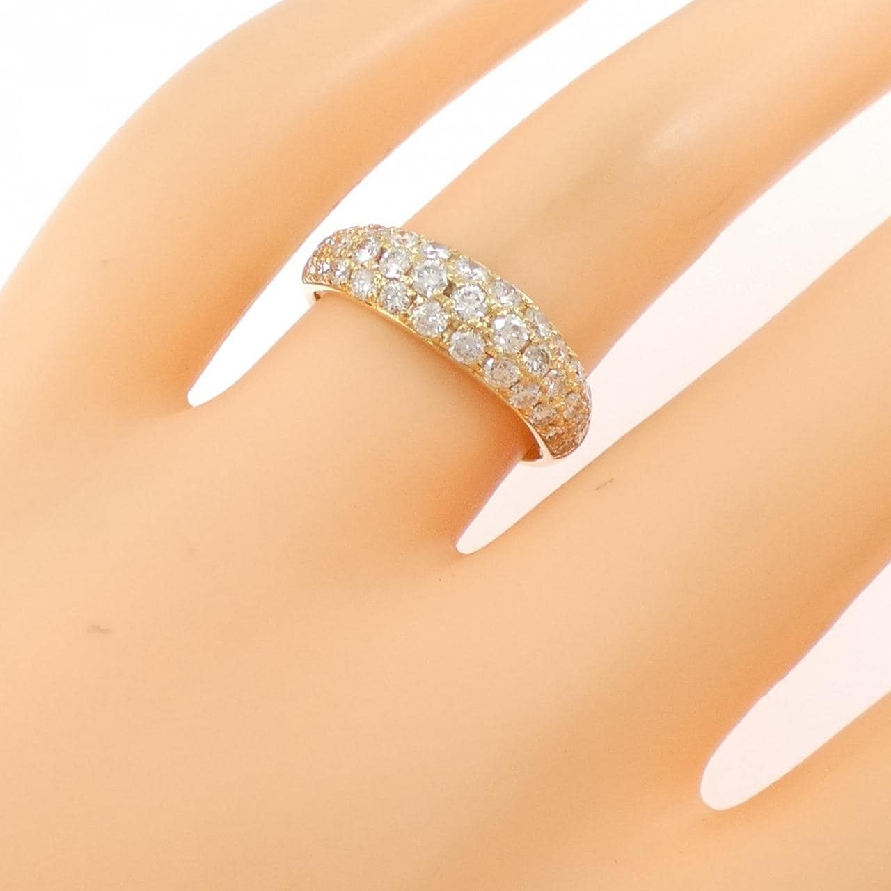 K18YG ダイヤモンド リング 1.04CT