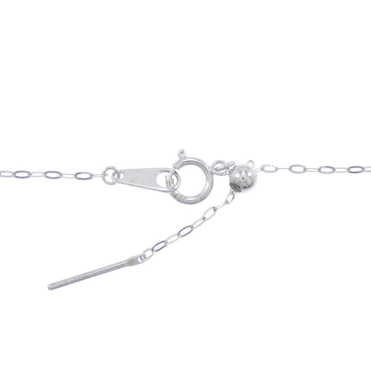 K18WG Azuki chain necklace