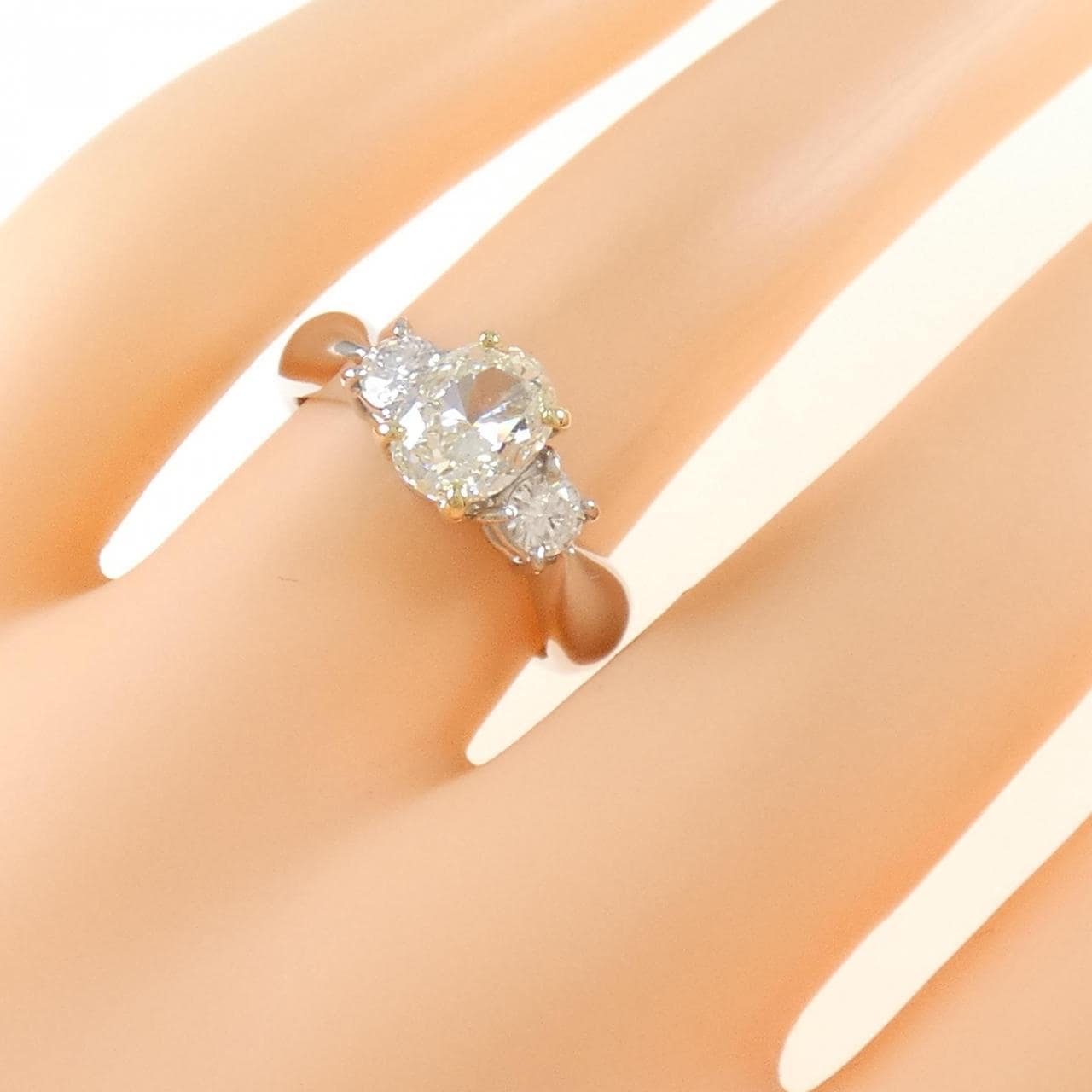 PT900/K18YG ダイヤモンド リング 1.232CT