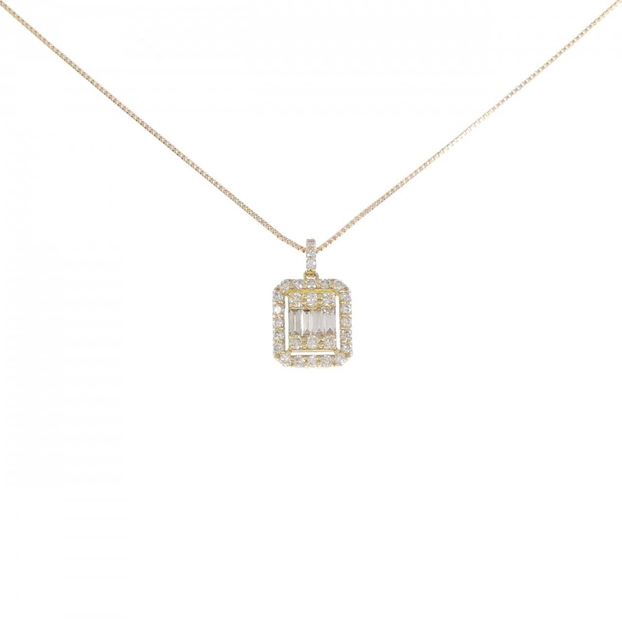 【新品】K18YG ダイヤモンド ネックレス 0.35CT