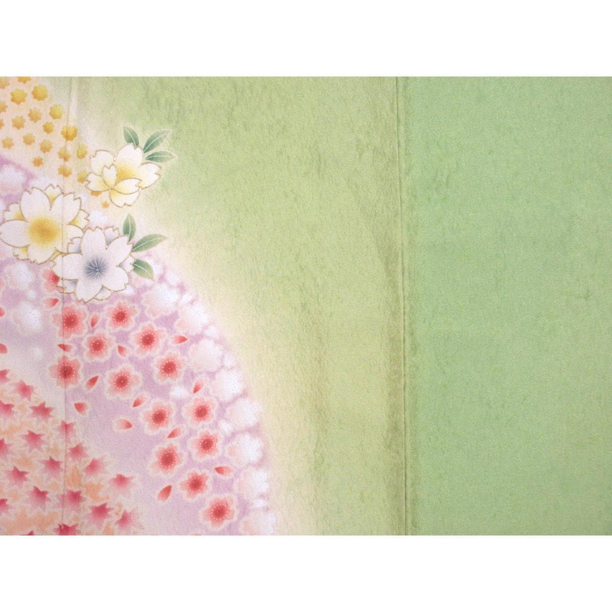 振袖　友禅金彩加工