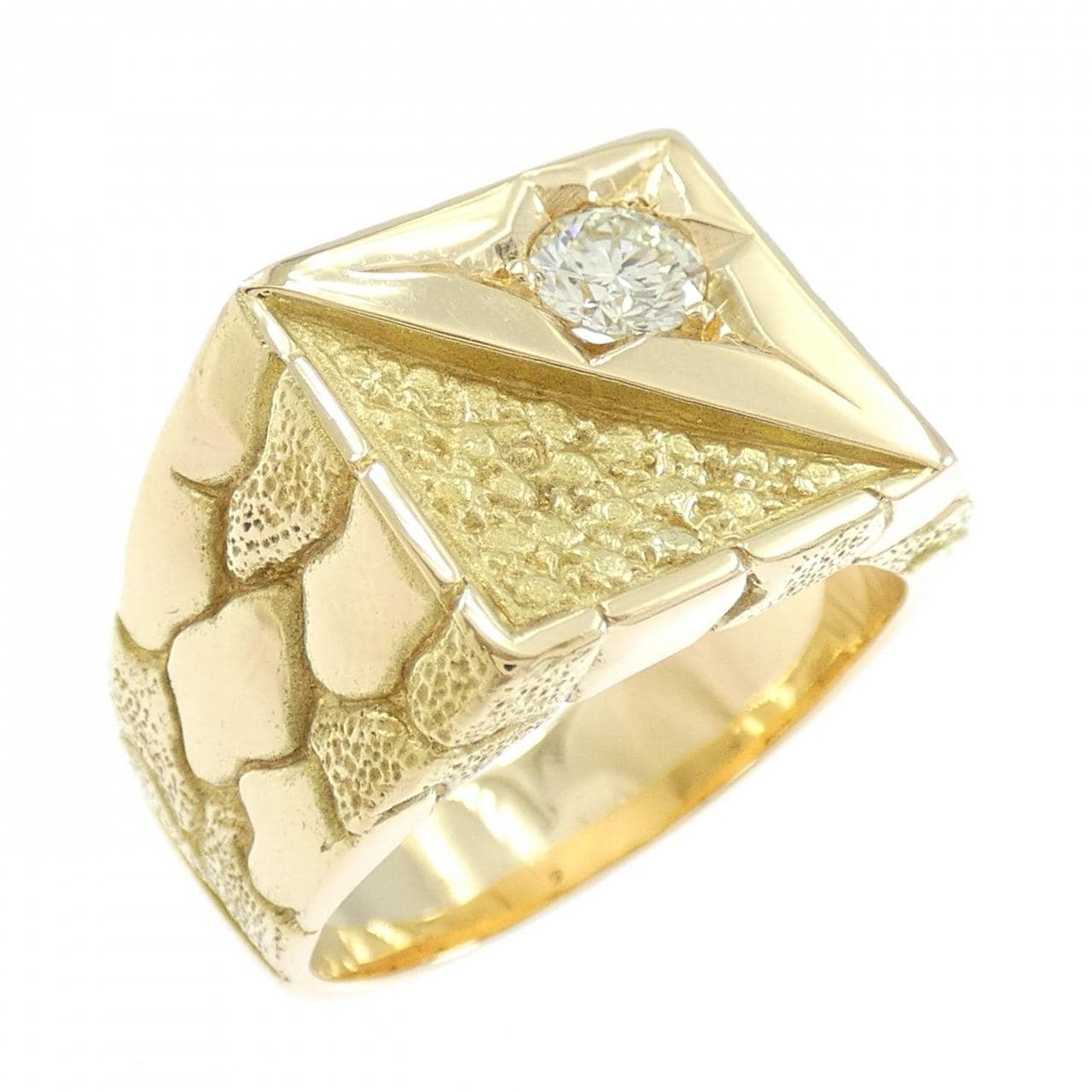 K18YG ダイヤモンド リング 0.347CT