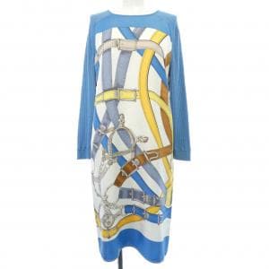 エルメス HERMES CAVAL CADOUR *76-7755 ツイルレーヌ ワンピース