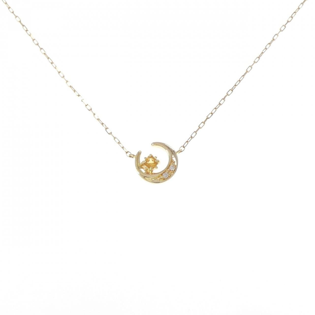 4゜C ムーン シトリン ネックレス