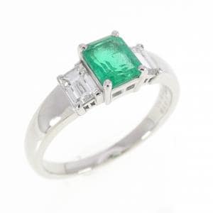 PT900 エメラルド リング 0.59CT