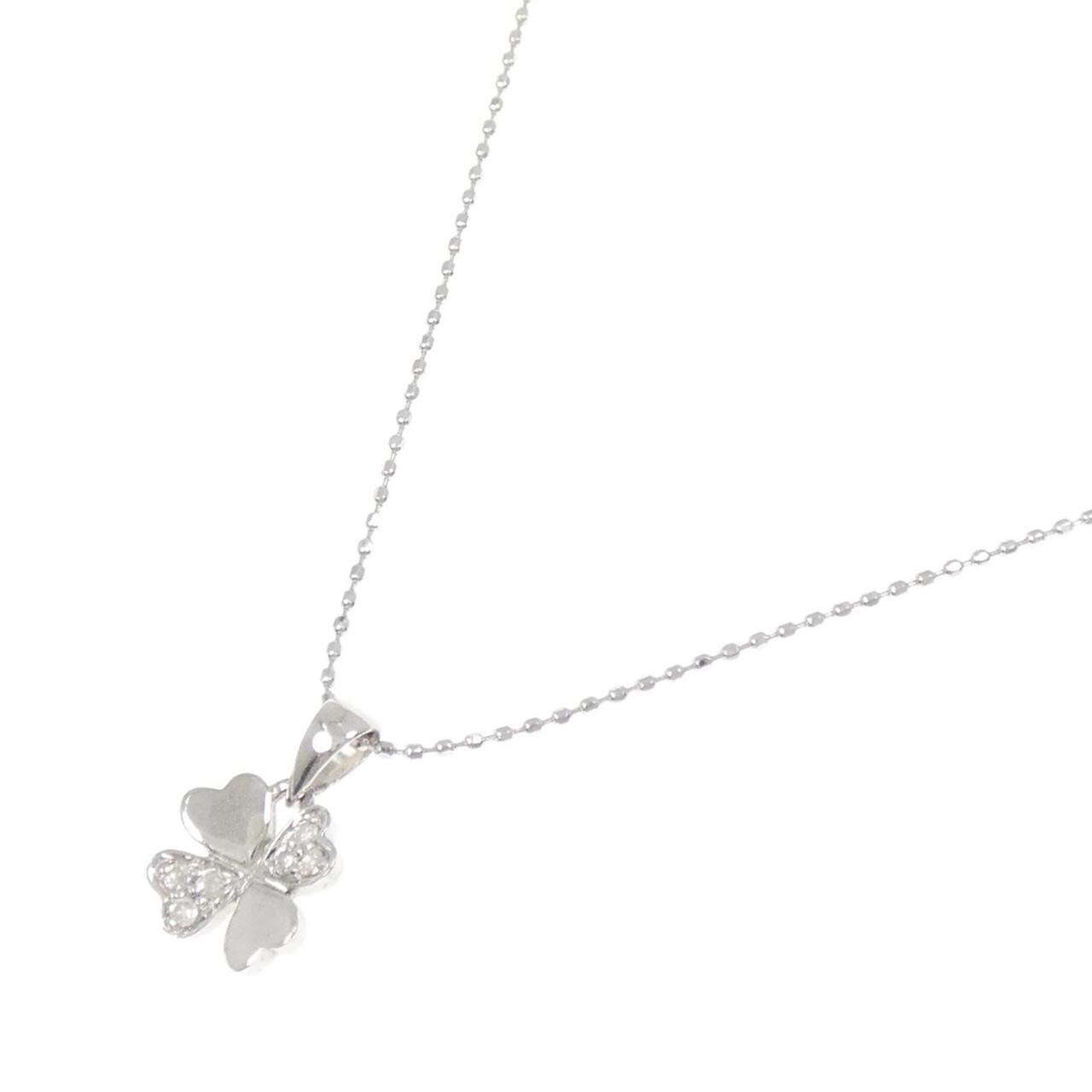 Folli Follie四葉草鑽石項鍊 0.04克拉