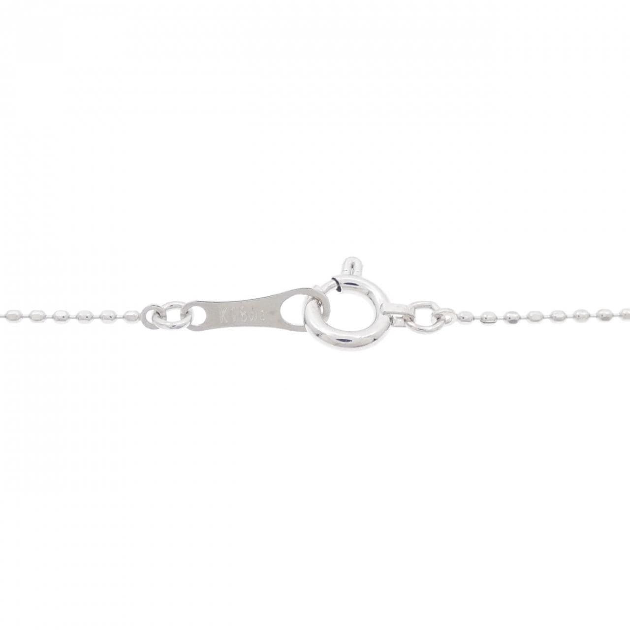 K18WG ダイヤモンド ネックレス 0.06CT
