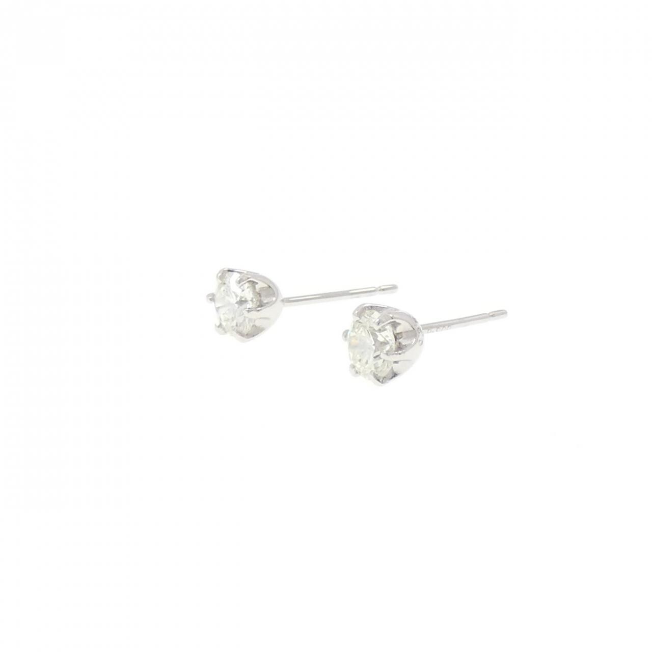 PT900 ダイヤモンド ピアス 0.248CT 0.265CT J-K SI2 VG-GOOD