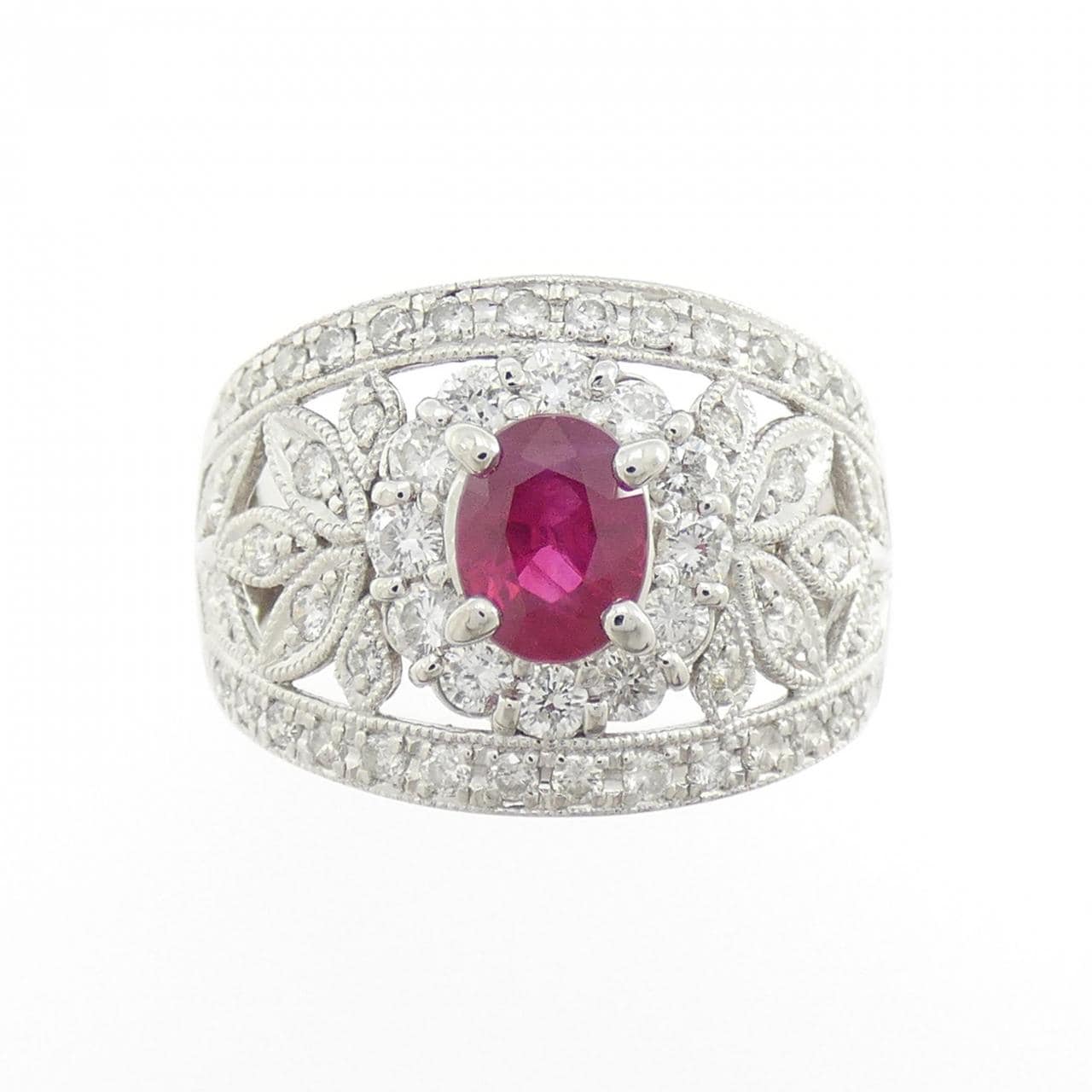 PT900 ルビー リング 0.81CT