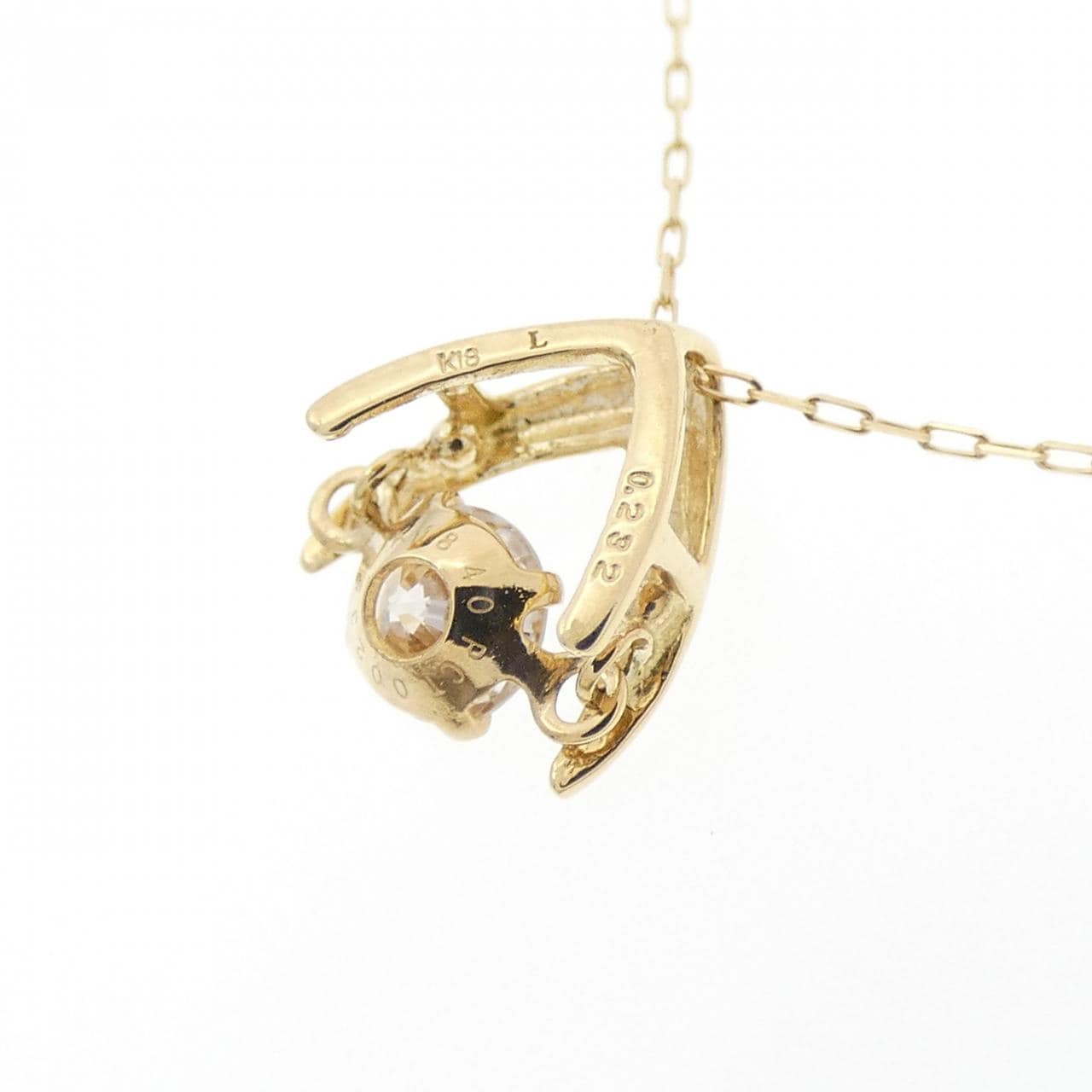 【新品】K18YG ダイヤモンド ネックレス 0.232CT