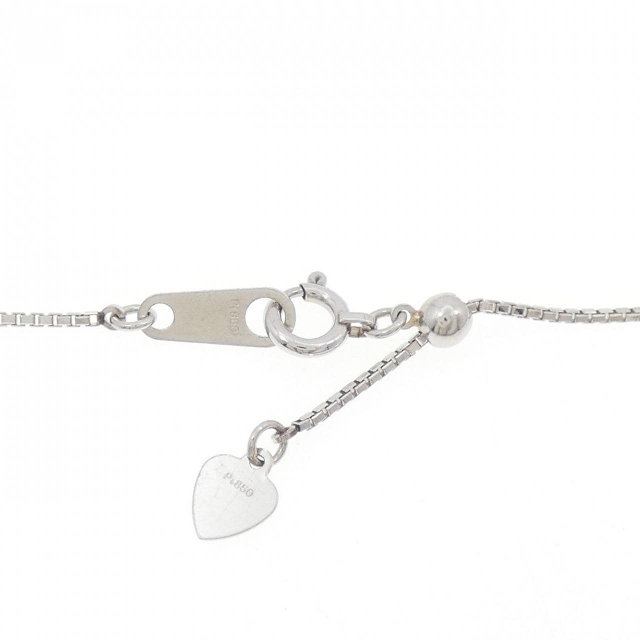 PT900/PT850 エメラルド ネックレス 0.87CT