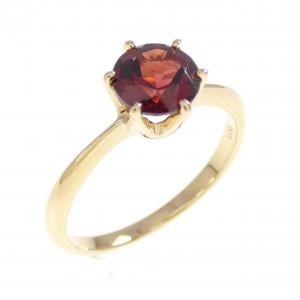K18YG ガーネット リング 1.00CT