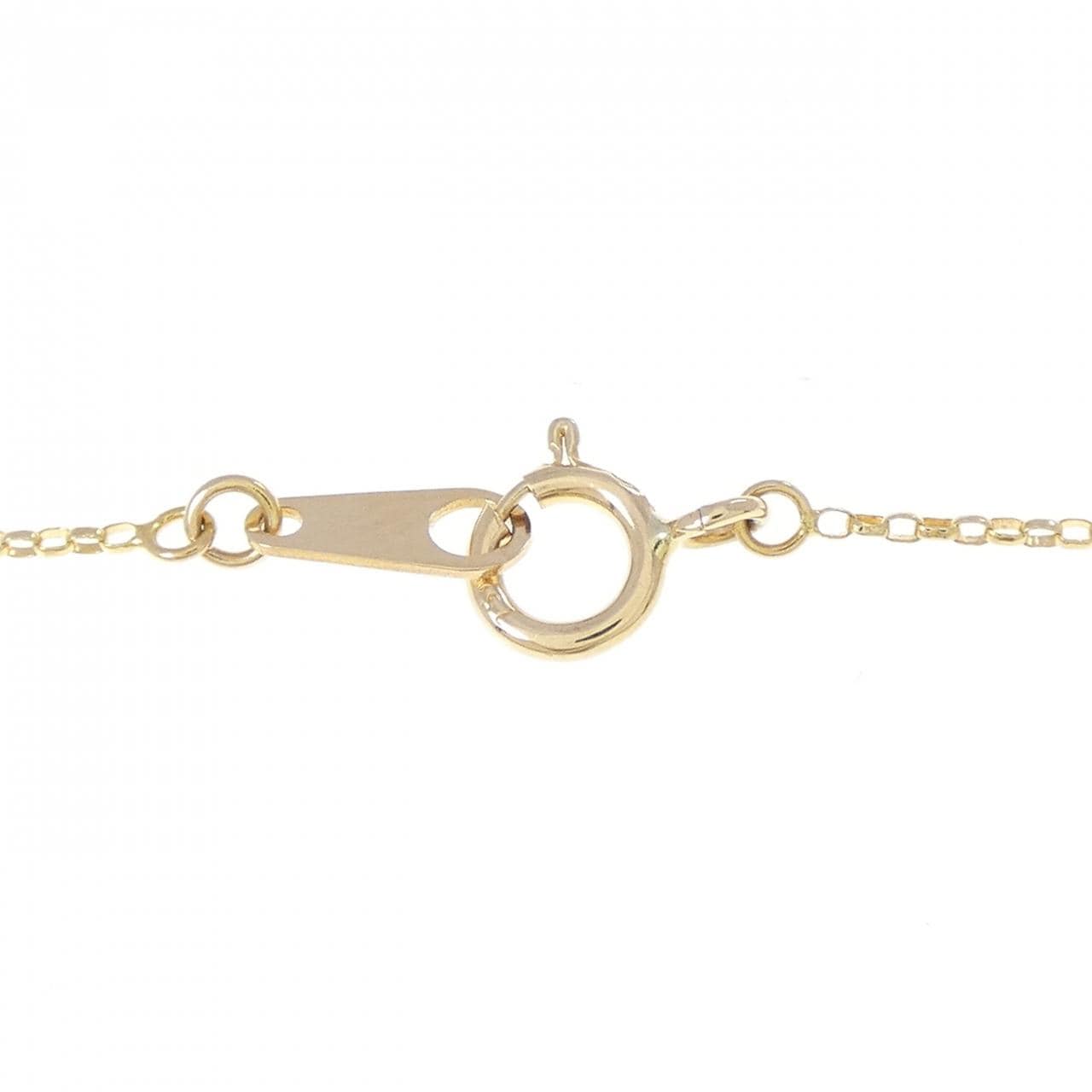 K18YG ソリティア ダイヤモンド ネックレス 0.20CT