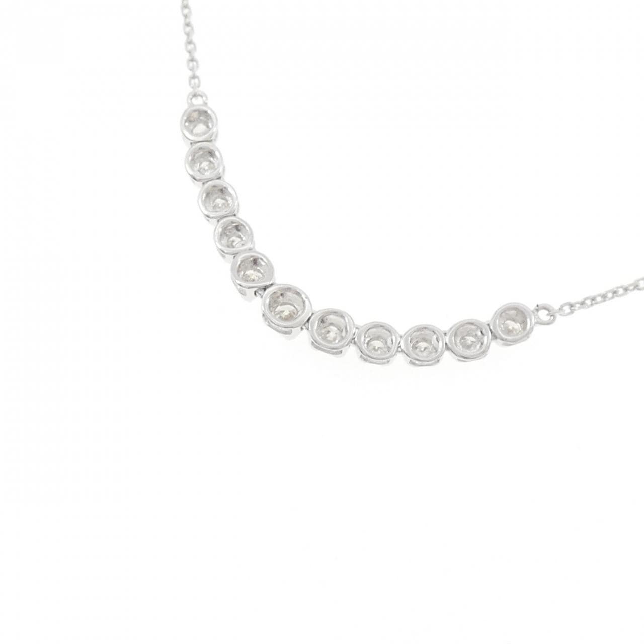K18WG ダイヤモンド ネックレス 0.20CT