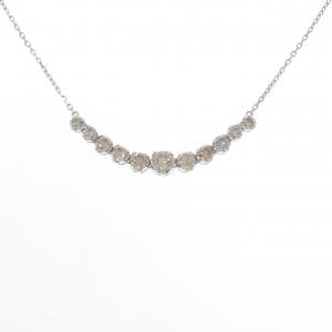 K18WG ダイヤモンド ネックレス