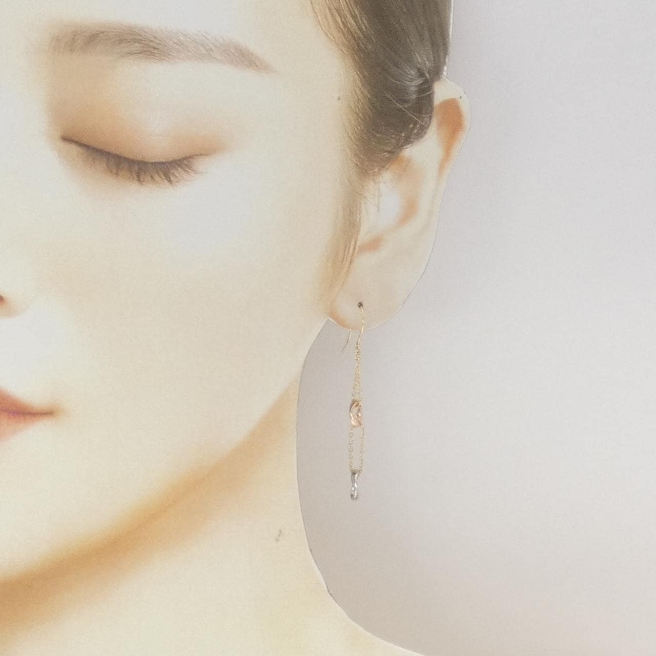 K18スリーカラー ピアス