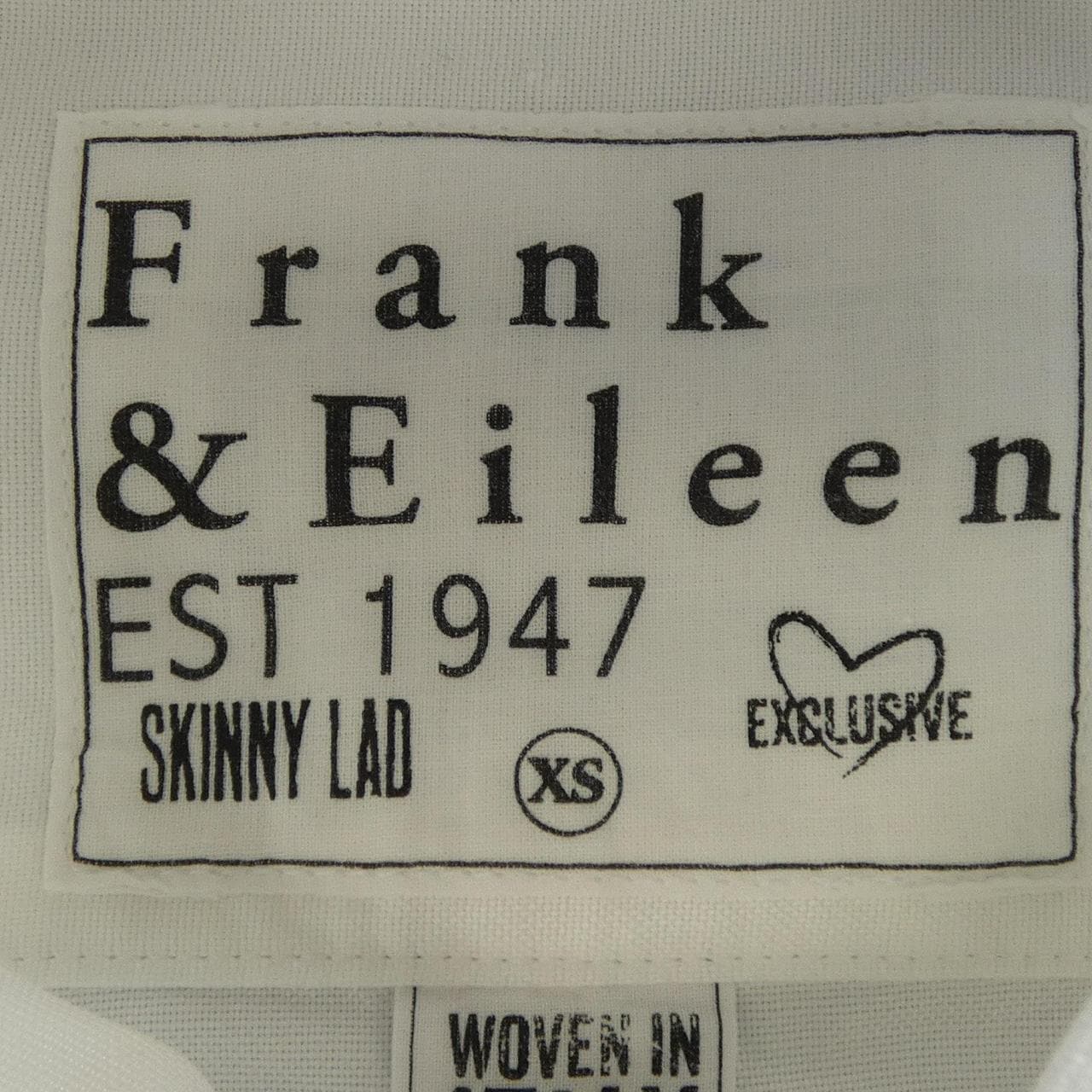 フランクアンドアイリーン FRANK&EILEEN S／Sシャツ