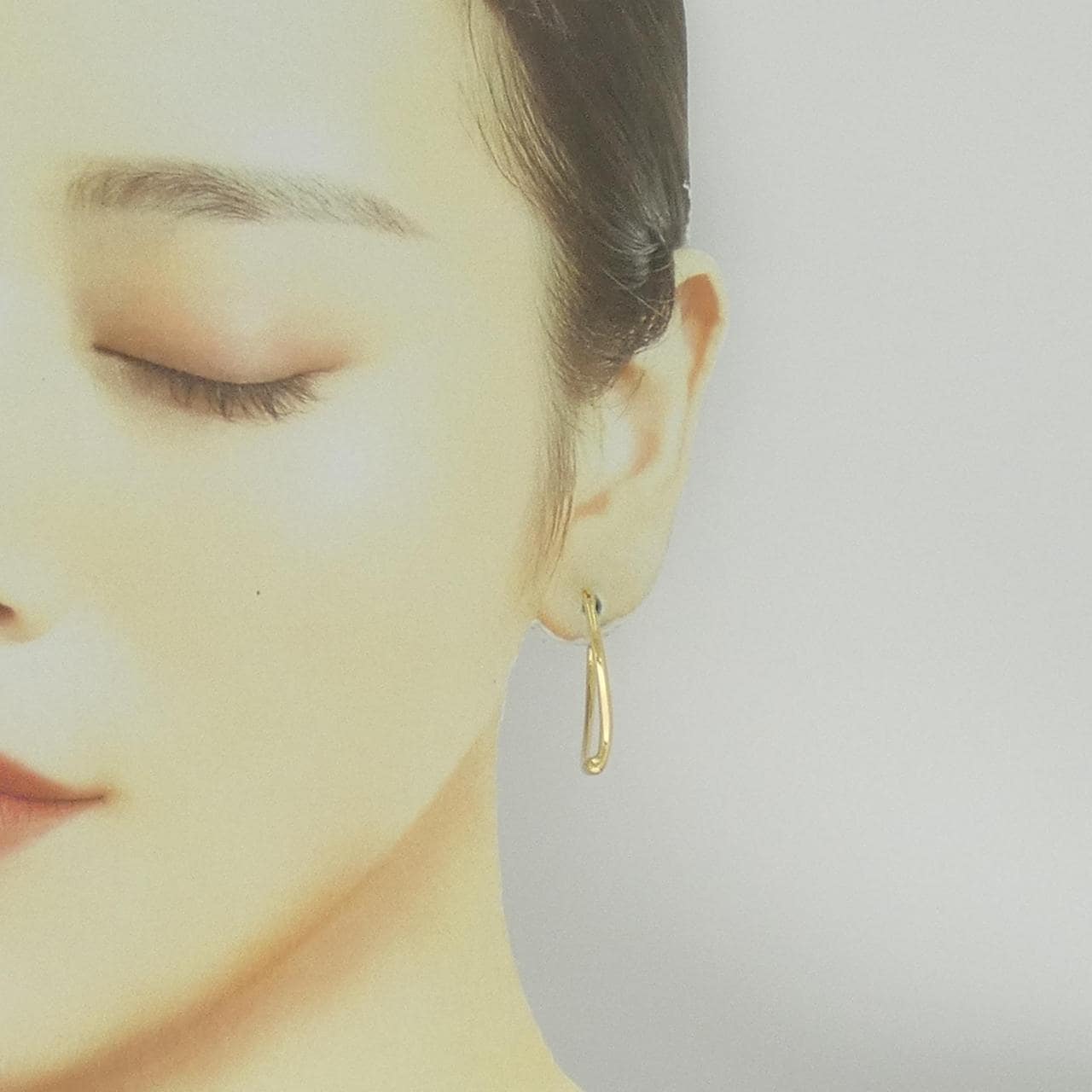 ティファニー オープンハート フープ ピアス