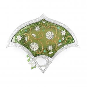 ヤマサキユミコ 蒔絵 帯留め