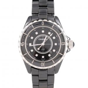 シャネル J12 33mmセラミック･12P H1625 セラミック クォーツ