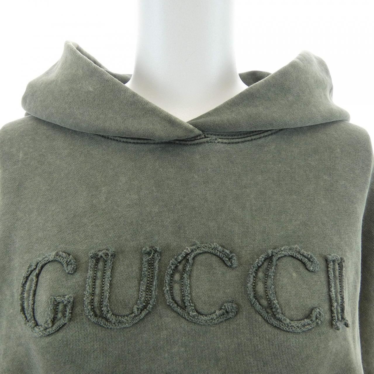 グッチ GUCCI エンブロイダリーコットンジャージフーデッドスウェットシャツ 787274 XJGUL パーカー