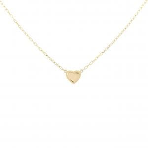 K18YG heart necklace