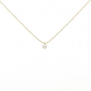 K18YG ソリティア ダイヤモンド ネックレス 0.08CT